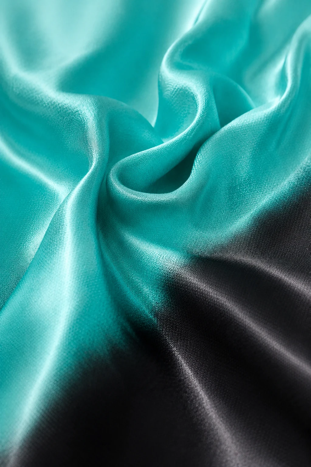 Men's Aqua Green & Black Ombre Casual Shirt - Image 8